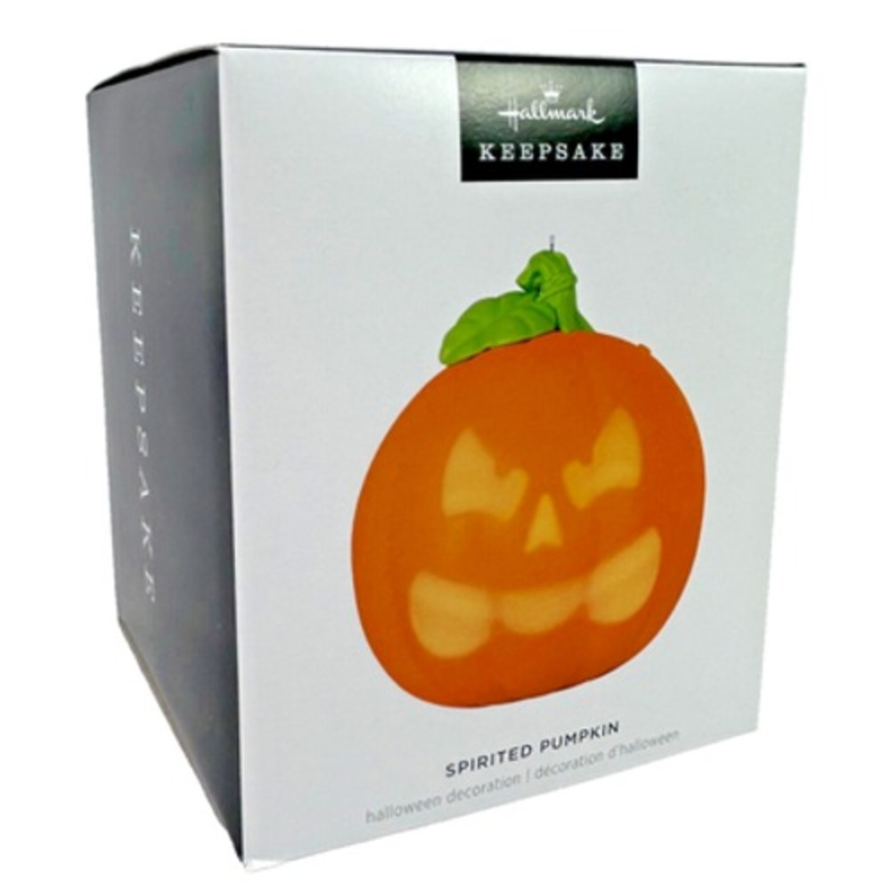 Hallmark SPIRITED PUMPKIN Halloween Magic Keepsake Ornament with Light & Sound